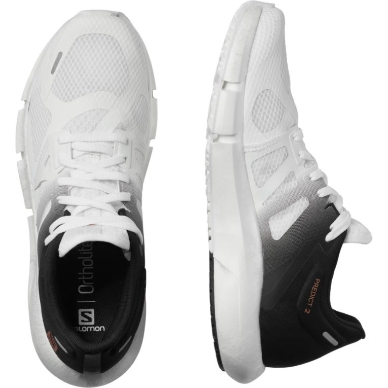 White / Black Salomon Predict 2 Men's Running Shoes | PH 49058F